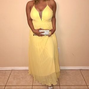 Canary Yellow Formal Dress